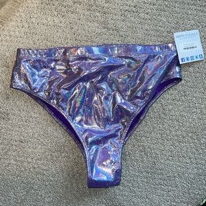 Freedom Rave Wear High Waisted Brazillian Bottoms